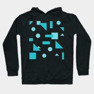 Full Blue Shapes Hoodie